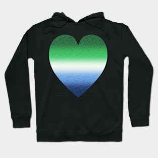 Gay Male Pride Heart Hoodie